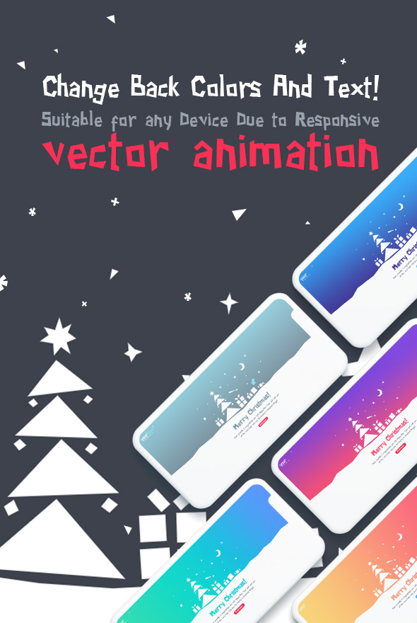 Paper Christmas Card - Animated Creative HTML5 Template - 3